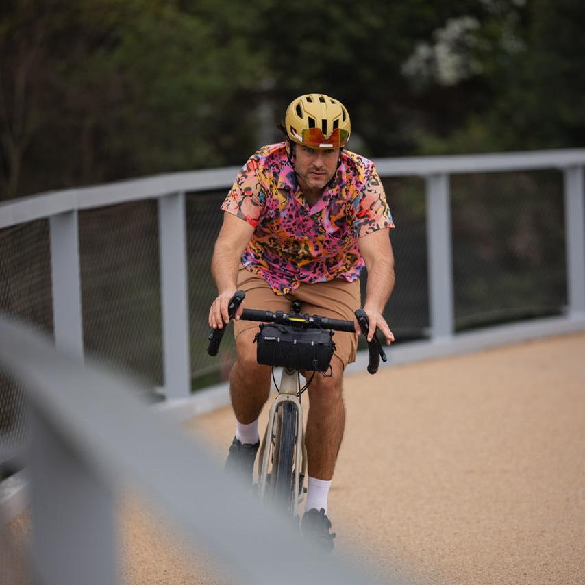 Leopardo pink cycling shirt