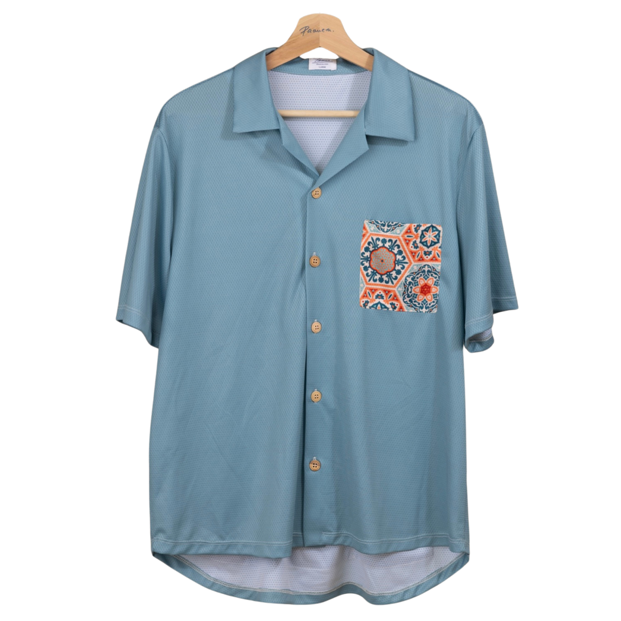 K-Sky blue cycling shirt