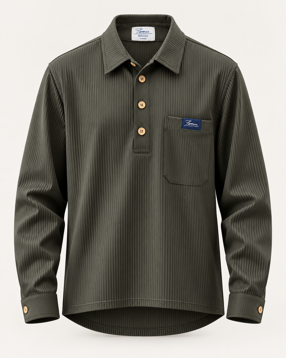 Corduroy Long-Sleeved Shirt