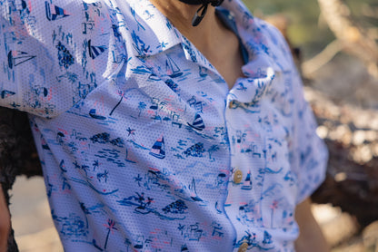 printed shirts inspired by the Mediterranean Sea