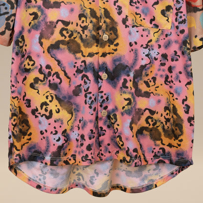 Leopardo pink cycling shirt